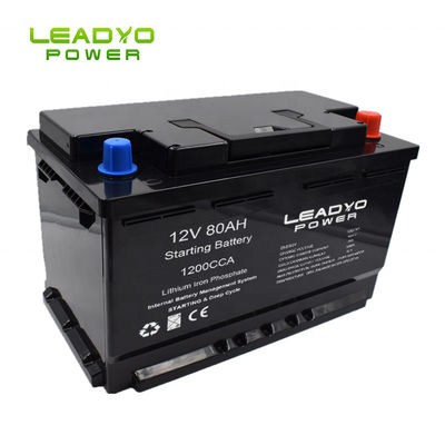 kupować Akumulator litowo-jonowy Star-Stop Marine 12v 80Ah CCA1200A Pękanie i głęboki cykl Lifepo4 Baterie do łodzi produkcja internetowa