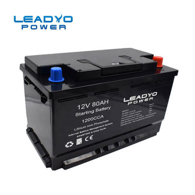 Lifepo4 12-woltowy akumulator litowo-jonowy Lekka waga 80ah 1200 Zimna bateria rozruchowa