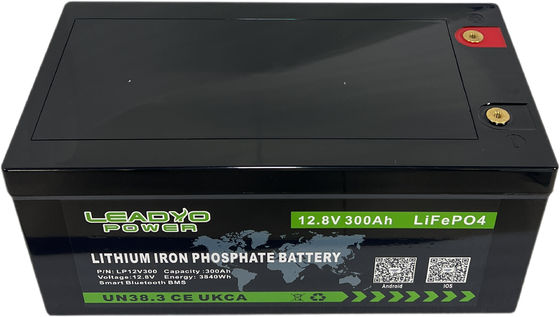 Inteligentny Bluetooth 12,8V LiFePO4 Akumulator 12V 300Ah Akumulatory do ładowania z obudową IP66 ABS