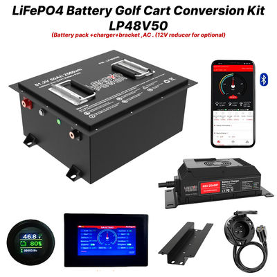 Dobra cena 48V 50Ah 51.2V2 150Amp LiFePO4 Golf Cart Battery Conversion Kit, 5 lat gwarancji w Internecie