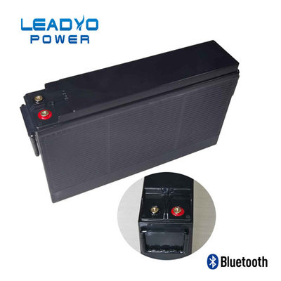 Smukły akumulator litowy 12 V 100 Ah z przednim terminalem Bluetooth